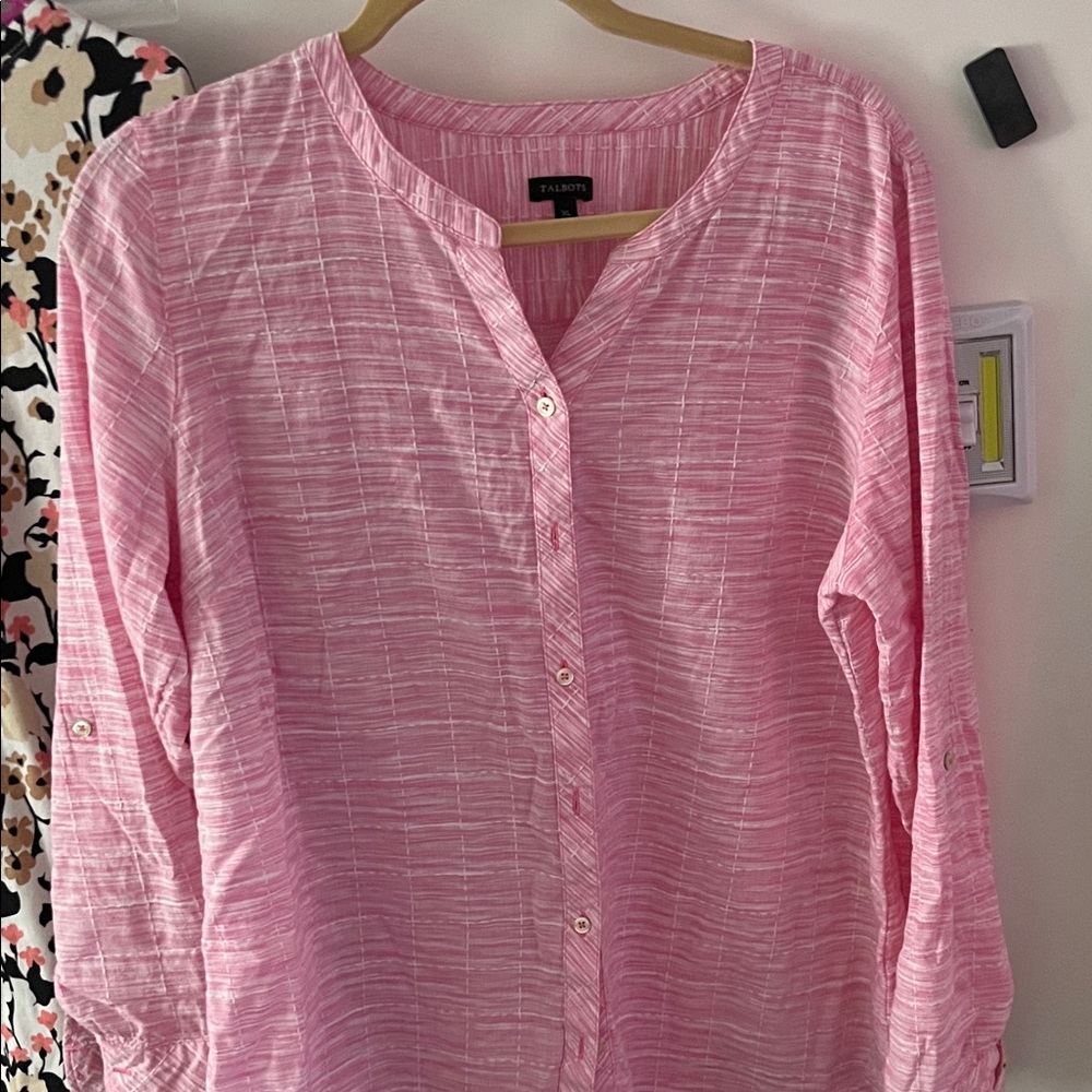 Talbots Light Pink Button Down Shirt
